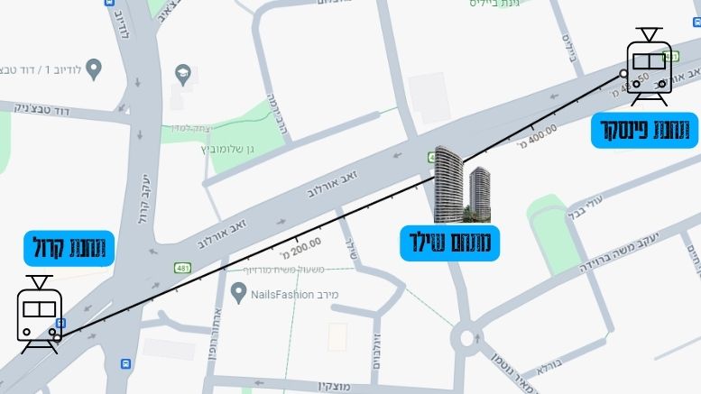 קרוב לתחנות הרכבת - מתחם שילר