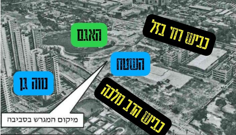 שטח פרויקט המריבה - סמוך לאגם, לנווה גן ולקניון הגדול