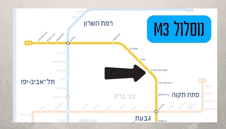 מסלול קו המטרו שצפוי לעבור בשכונה החדשה